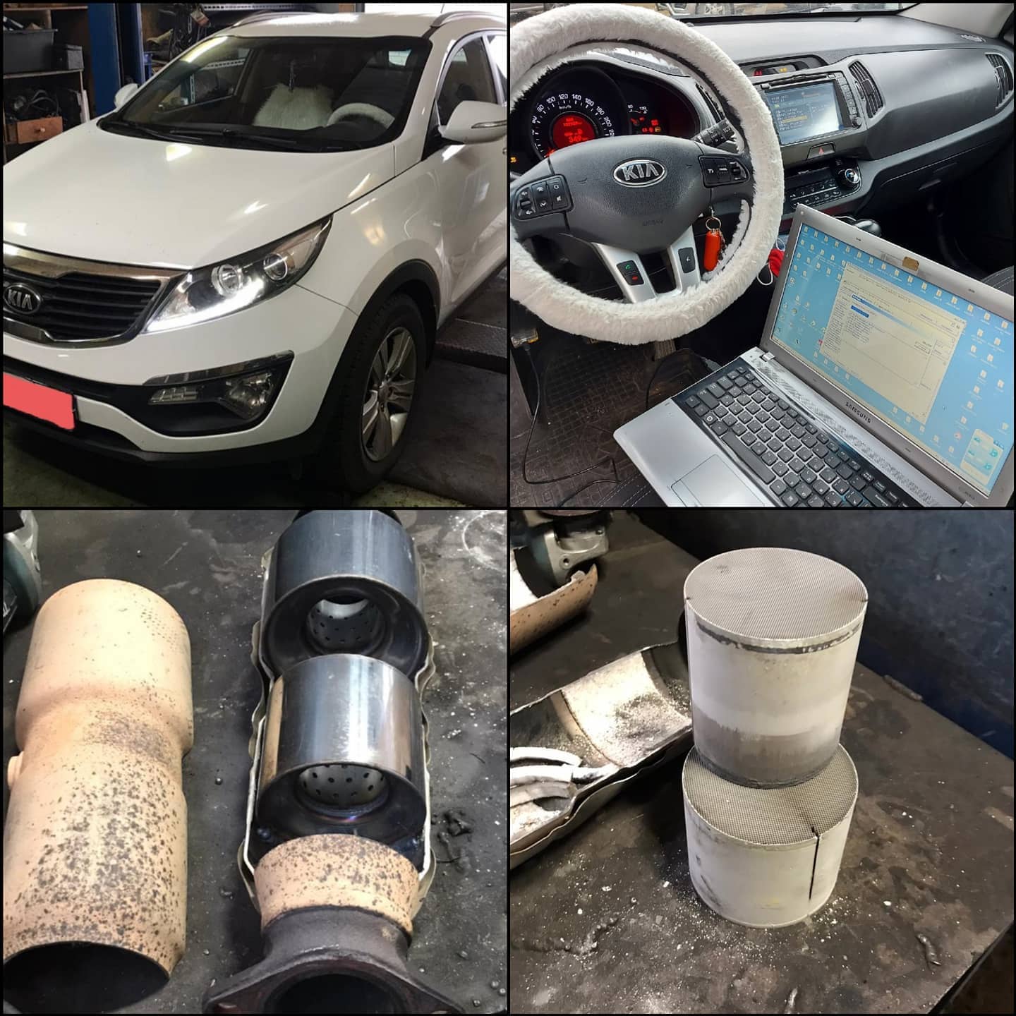 Удалили катализатор на Kia Sportage в Тольятти